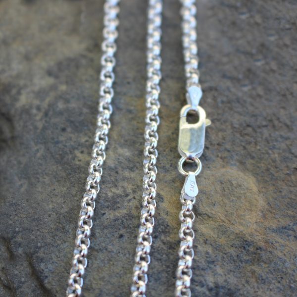 Imported Italian Sterling Silver Chain 65cm