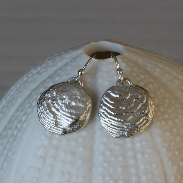 Blinkidees One-of-a-kind carved sterling silver earrings