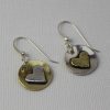 Sterling Silver & Brass Mismatch Earrings
